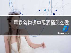 星露谷物语中酿酒桶怎么做