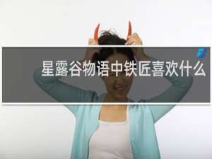 星露谷物语中铁匠喜欢什么