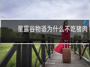星露谷物语为什么不吃猪肉