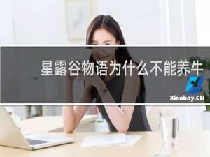 星露谷物语为什么不能养牛