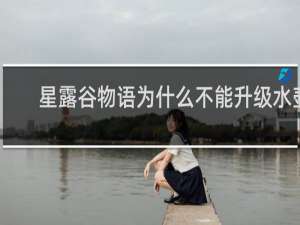 星露谷物语为什么不能升级水壶
