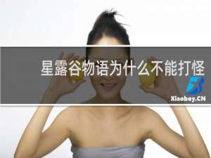 星露谷物语为什么不能打怪