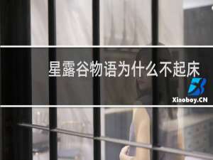 星露谷物语为什么不起床