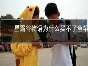 星露谷物语为什么买不了鱼竿