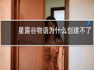 星露谷物语为什么创建不了