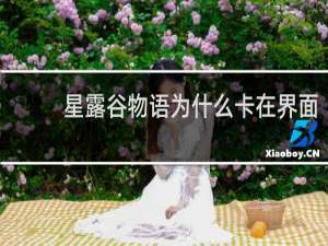 星露谷物语为什么卡在界面