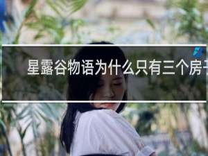星露谷物语为什么只有三个房子