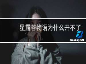 星露谷物语为什么开不了