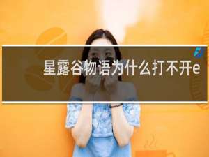 星露谷物语为什么打不开e
