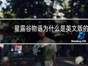 星露谷物语为什么是英文版的