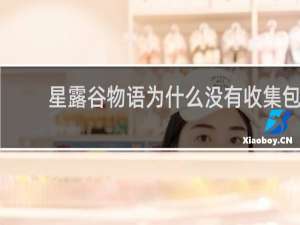 星露谷物语为什么没有收集包