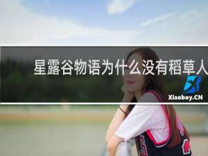 星露谷物语为什么没有稻草人