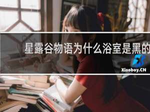 星露谷物语为什么浴室是黑的