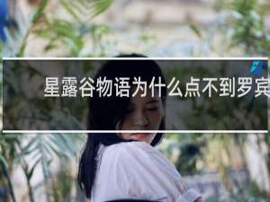 星露谷物语为什么点不到罗宾