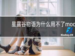 星露谷物语为什么用不了mod