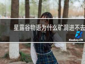 星露谷物语为什么矿洞进不去