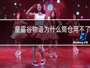 星露谷物语为什么筒仓用不了