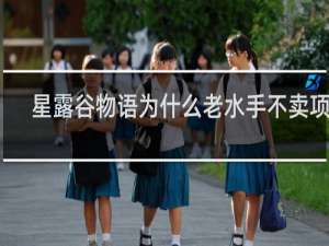 星露谷物语为什么老水手不卖项链