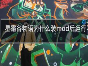 星露谷物语为什么装mod后运行不了