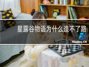 星露谷物语为什么造不了路