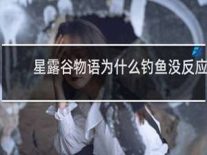 星露谷物语为什么钓鱼没反应