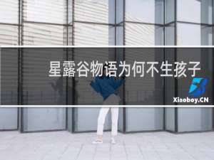 星露谷物语为何不生孩子