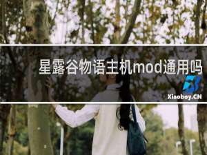 星露谷物语主机mod通用吗