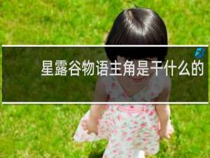 星露谷物语主角是干什么的