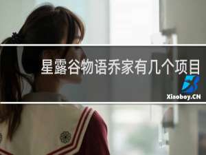 星露谷物语乔家有几个项目