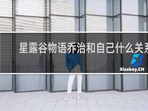 星露谷物语乔治和自己什么关系