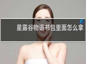 星露谷物语书包里面怎么拿