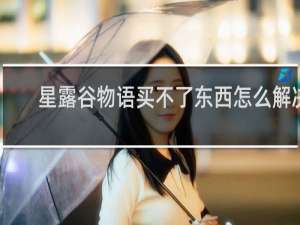 星露谷物语买不了东西怎么解决