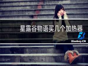 星露谷物语买几个加热器