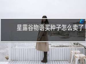 星露谷物语买种子怎么卖了
