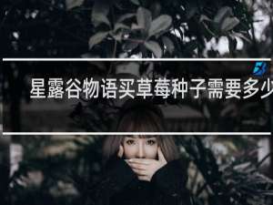 星露谷物语买草莓种子需要多少g