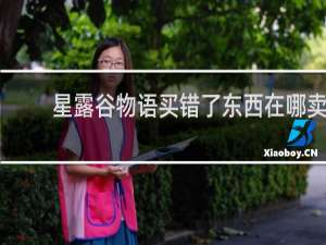 星露谷物语买错了东西在哪卖