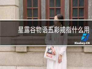 星露谷物语五彩戒指什么用