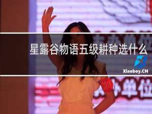 星露谷物语五级耕种选什么