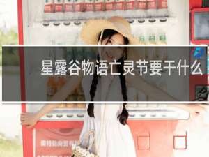 星露谷物语亡灵节要干什么