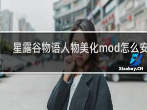 星露谷物语人物美化mod怎么安装