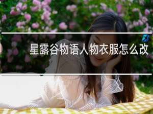 星露谷物语人物衣服怎么改