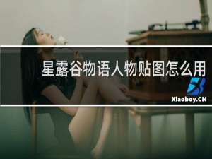 星露谷物语人物贴图怎么用
