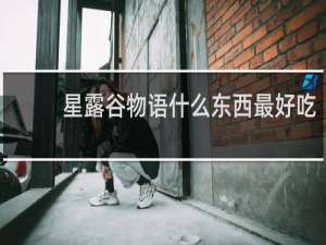 星露谷物语什么东西最好吃