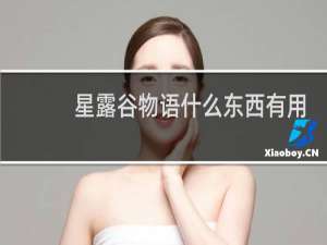 星露谷物语什么东西有用