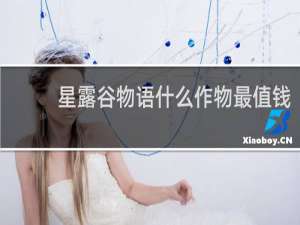 星露谷物语什么作物最值钱