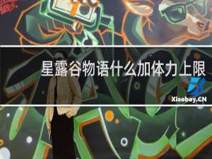 星露谷物语什么加体力上限