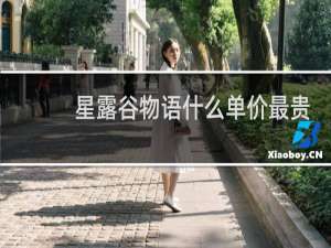 星露谷物语什么单价最贵