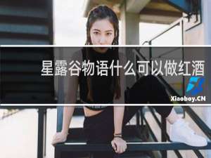 星露谷物语什么可以做红酒