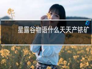 星露谷物语什么天天产铱矿