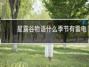 星露谷物语什么季节有雷电